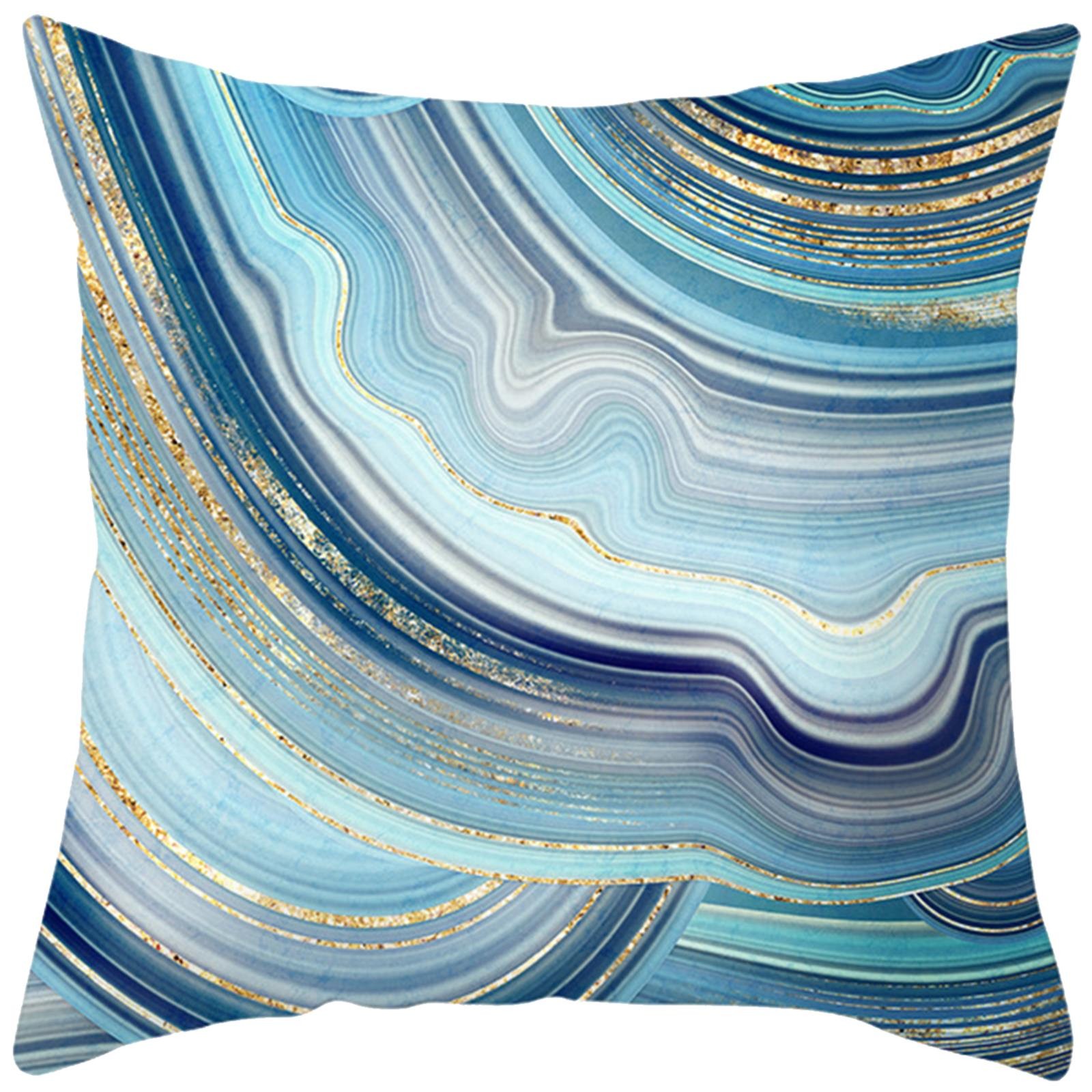 thumbnail image 2 of Cojín Con Estampado Azul Abstracto Para Sofá, Coche Y Cama, 2 of 2